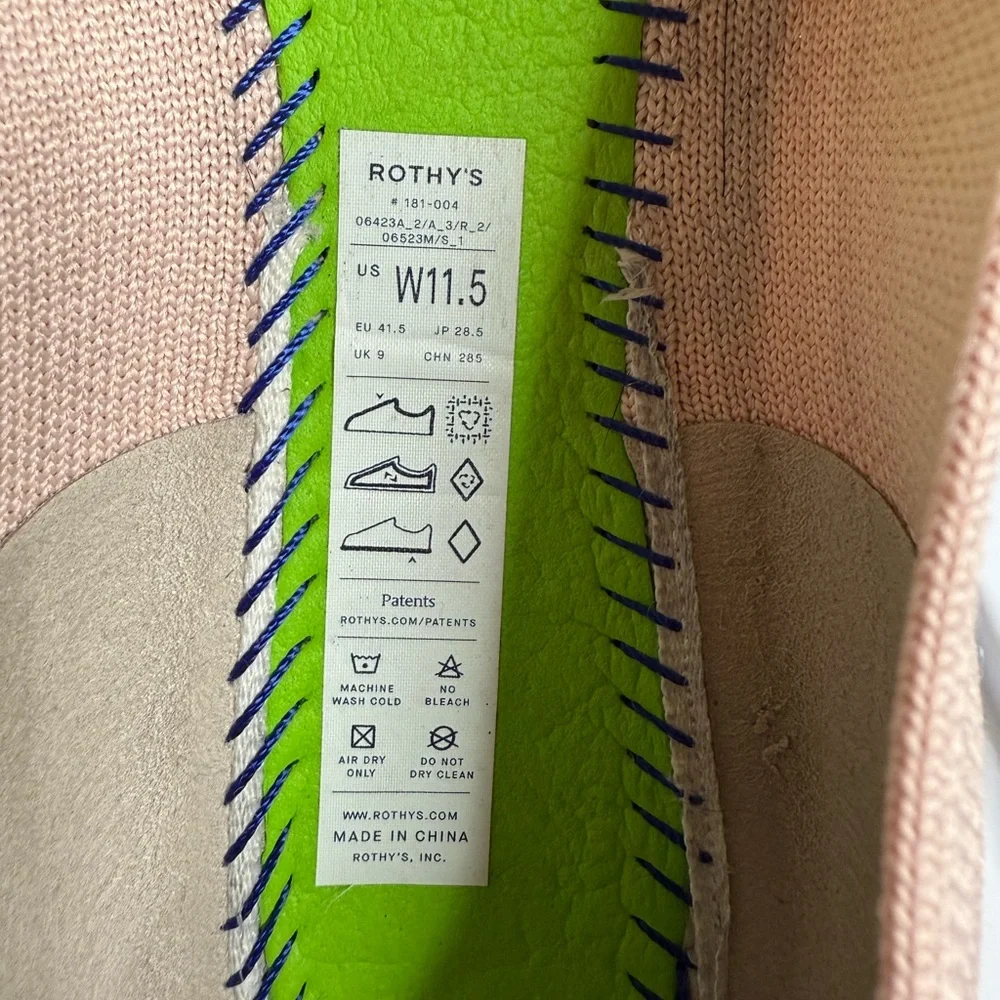 Rothy’s Women’s Elegant Pink Women's Ballet Flats. Size 11.5 - Picture 8 of 16